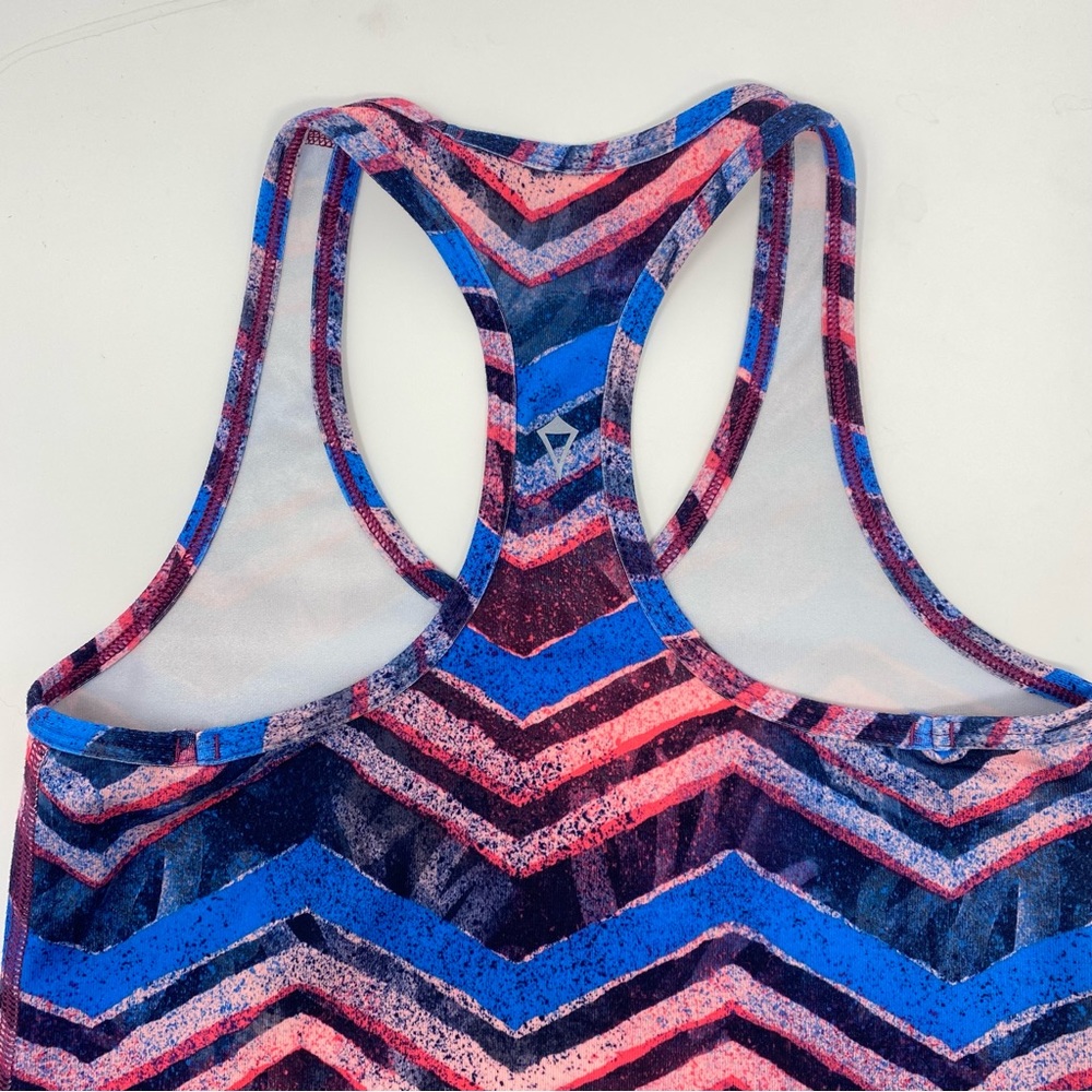 Lululemon Ivivva Keep Ur Cool Racerback Tank Top Blue Pink Size 10 - Picture 4 of 7